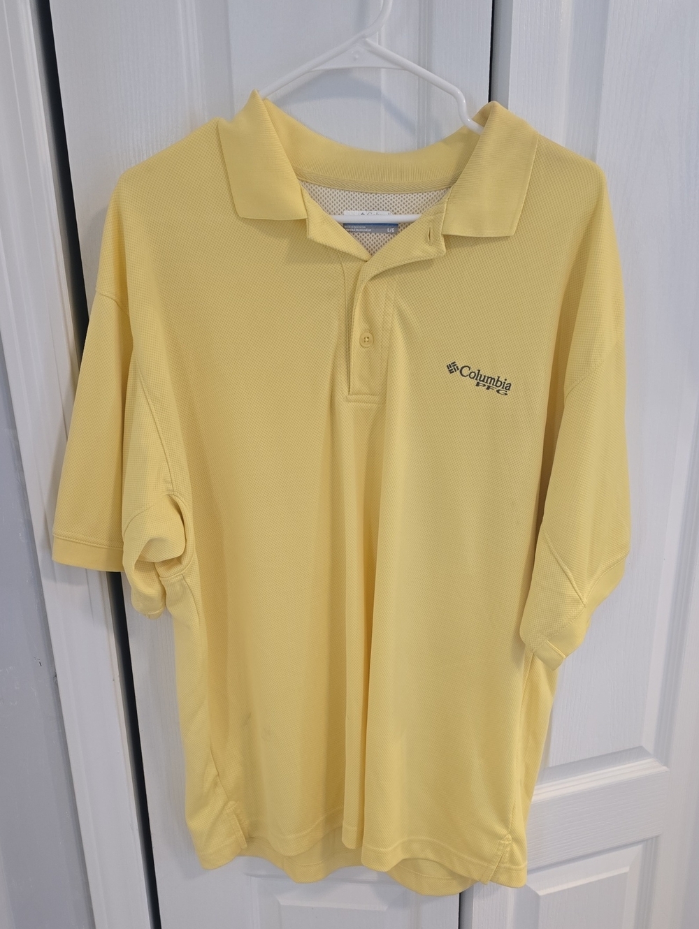 Columbia Light Yellow Performance Polo Shirt
